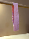 Bandeau à rayure rose et blanche