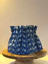 Col amovible victorien - Broderie Anglaise bleu