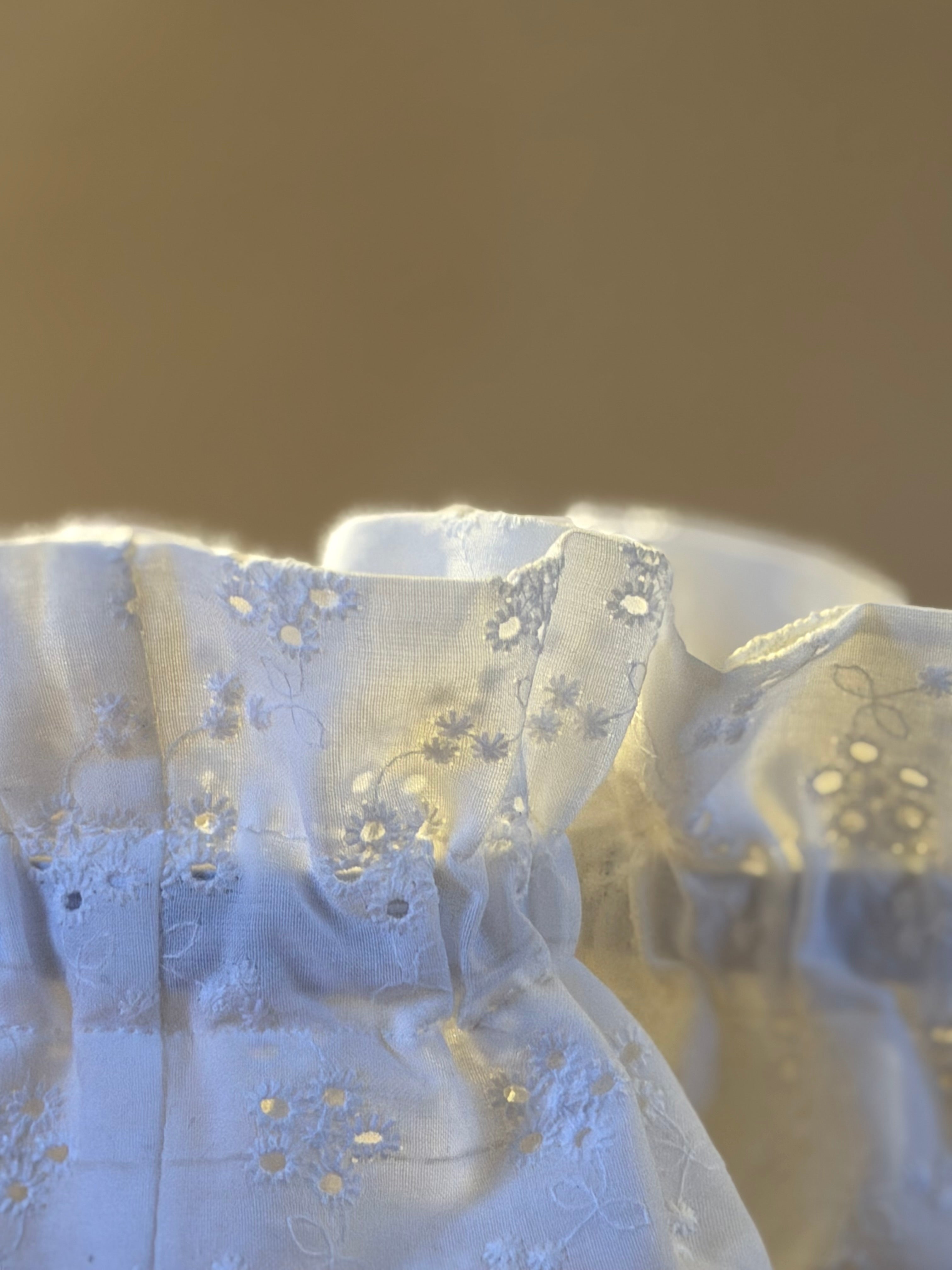 Manchettes amovibles - Broderie Anglaise