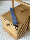 Porte-clés - Bleu (fermoir couleur bronze)