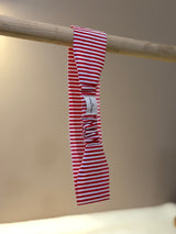 Bandeau à rayure rouge et blanche
